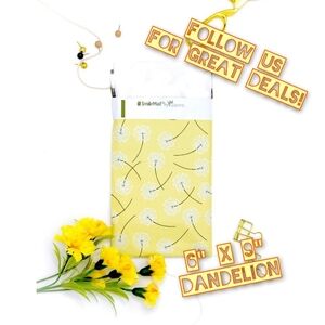 100 Dandelion 6x9 Poly Mailers